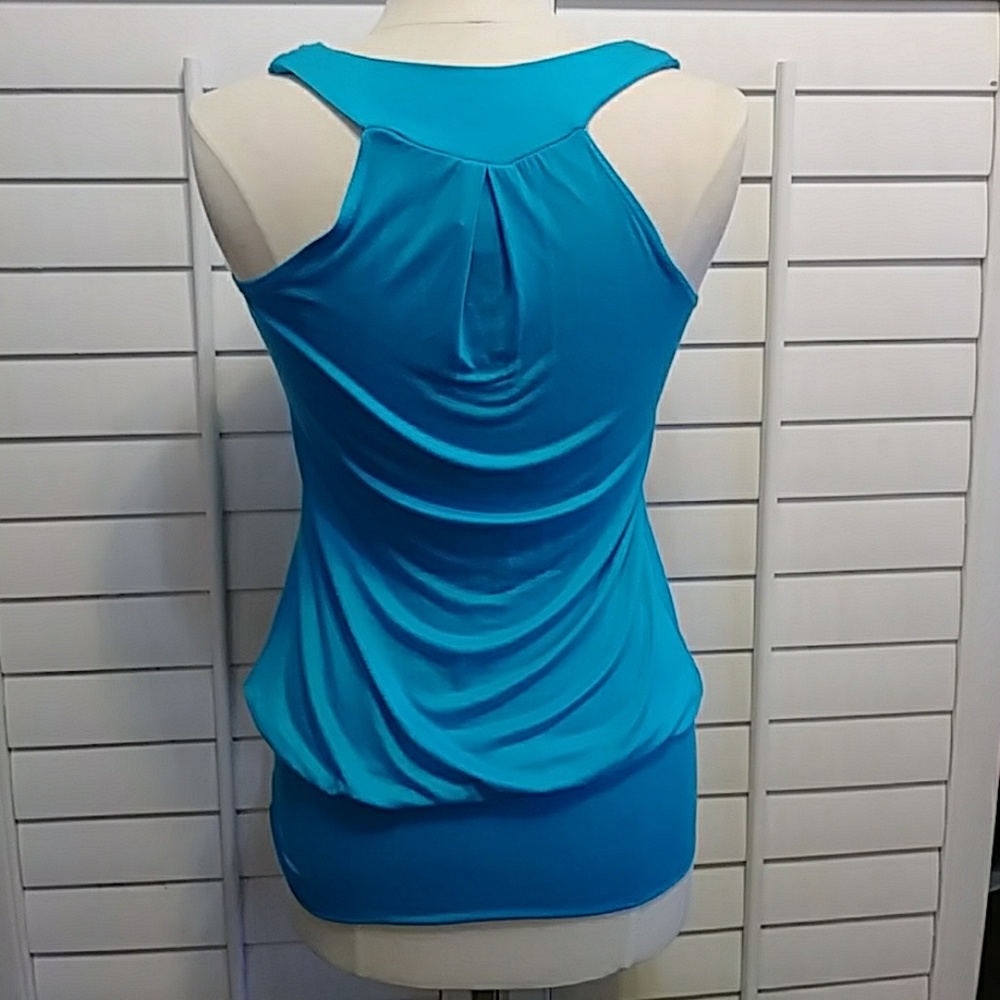 JOLIE TURQUOISE BLUE SHIRT/TOP/TEE. - Size Large - Picture 3 of 5